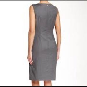 Hugo Boss Dinoma Boatneck Sleeveless Grey Silver Dress- NWT